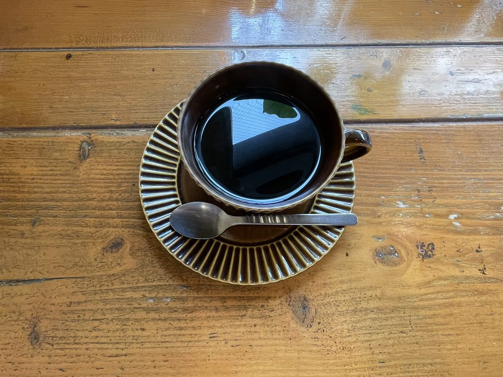 nori蔵コーヒーで注文したホットコーヒー