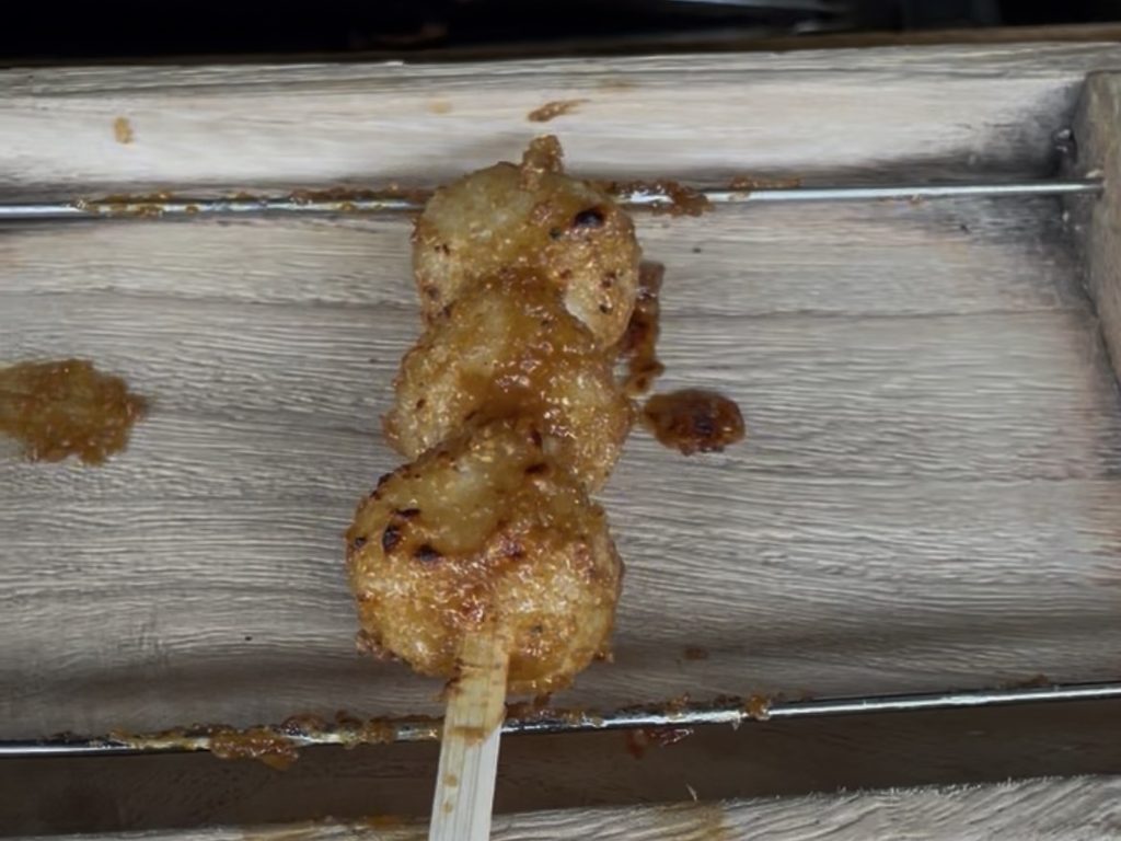 犬山城下町で食べた五平餅