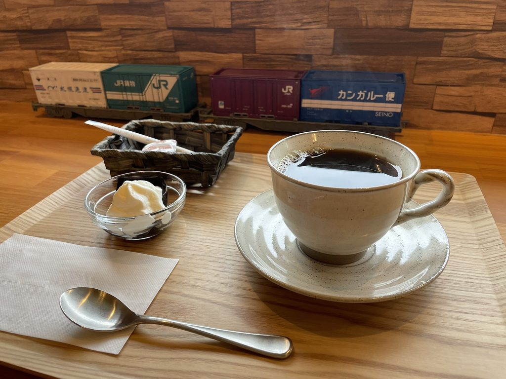 茶屋さくら・そうのブレンドコーヒーとコーヒーゼリー